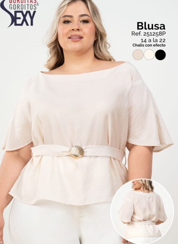 BLUSA MG RODADA CINTURON HEBILLA 14-22 251258P